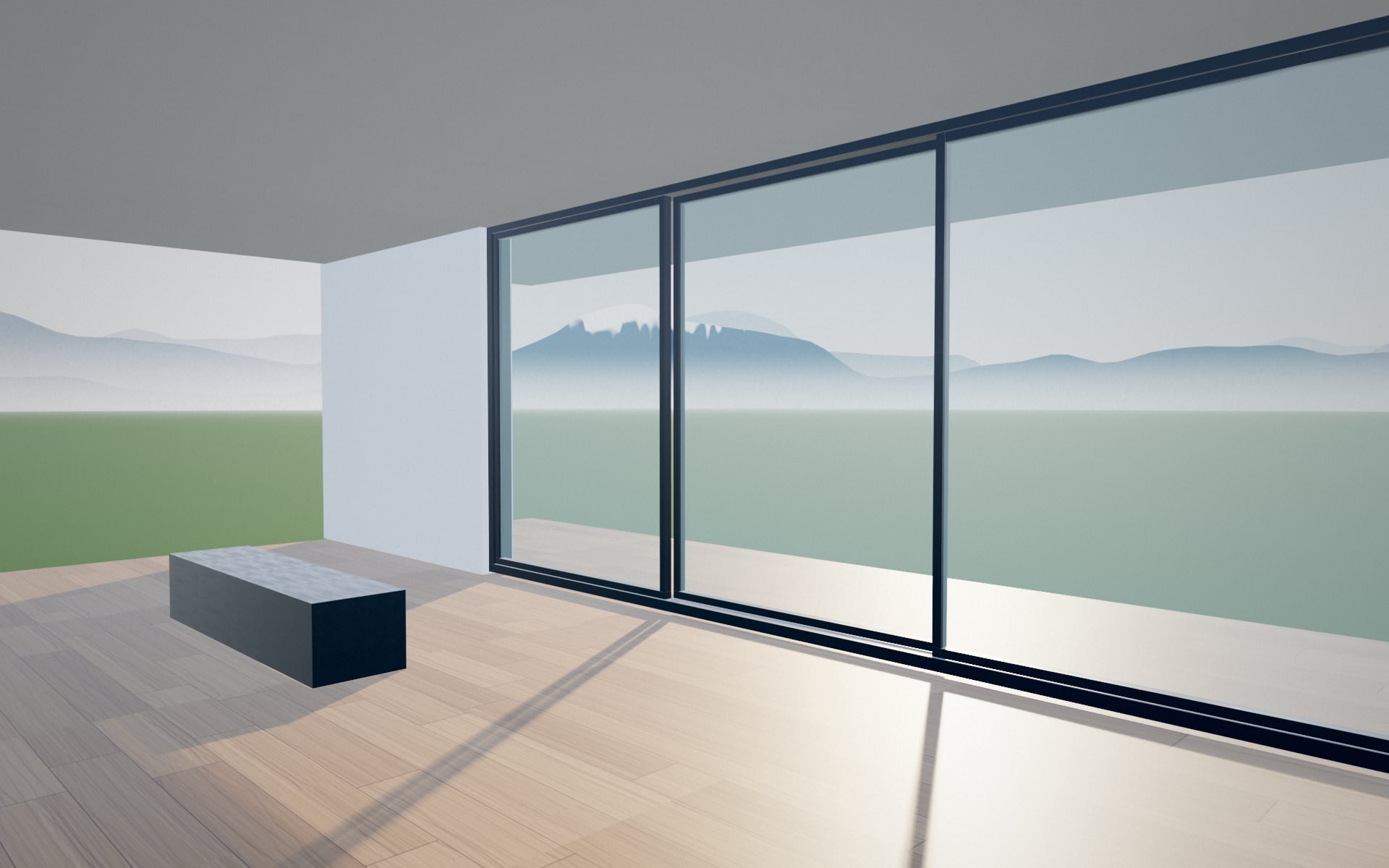 Visualisation 3D — Baie vitrée