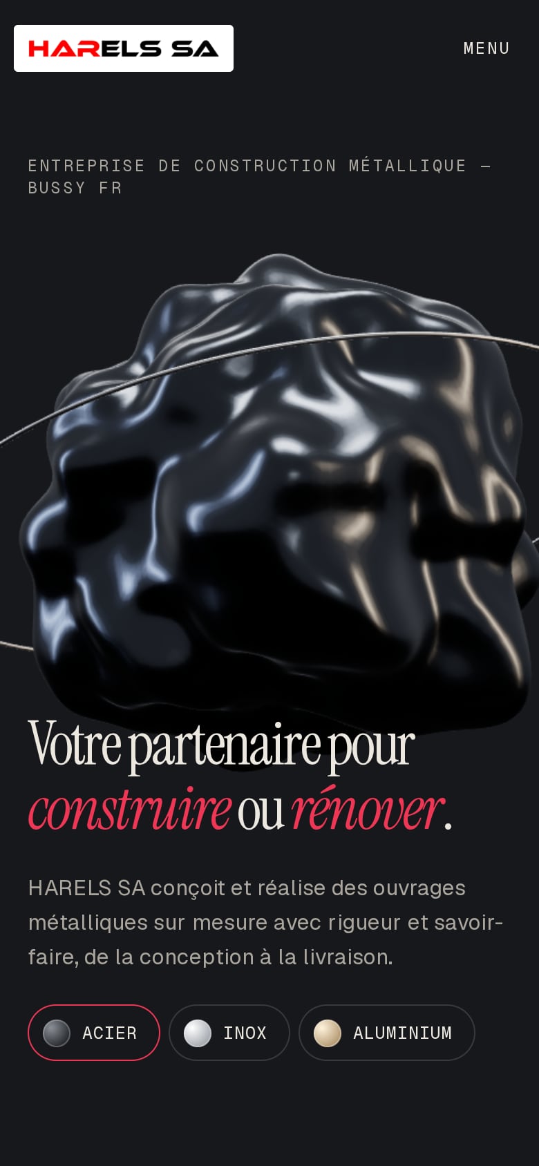 Direction Matière — sur mobile